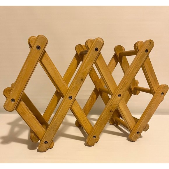 Kamenstein Kitchen Kamenstein Wood Accordion 5 Bottle Wine Rack